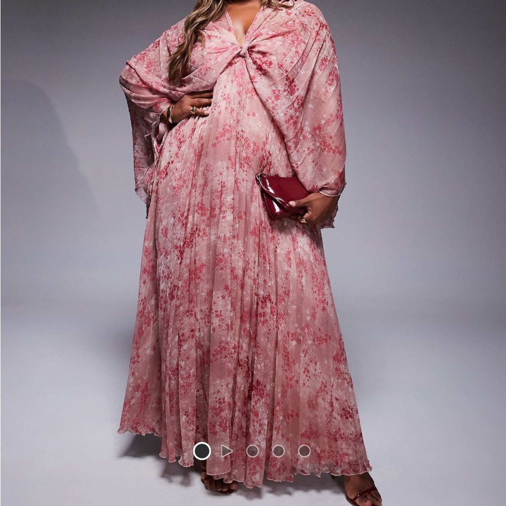 ASOS Pink Floral Maxi Dress